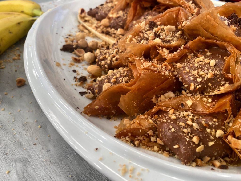Τρίγωνο γεμοιστά με κρέμα Choco Banana