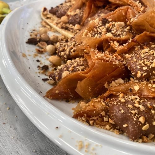 Τρίγωνο γεμοιστά με κρέμα Choco Banana