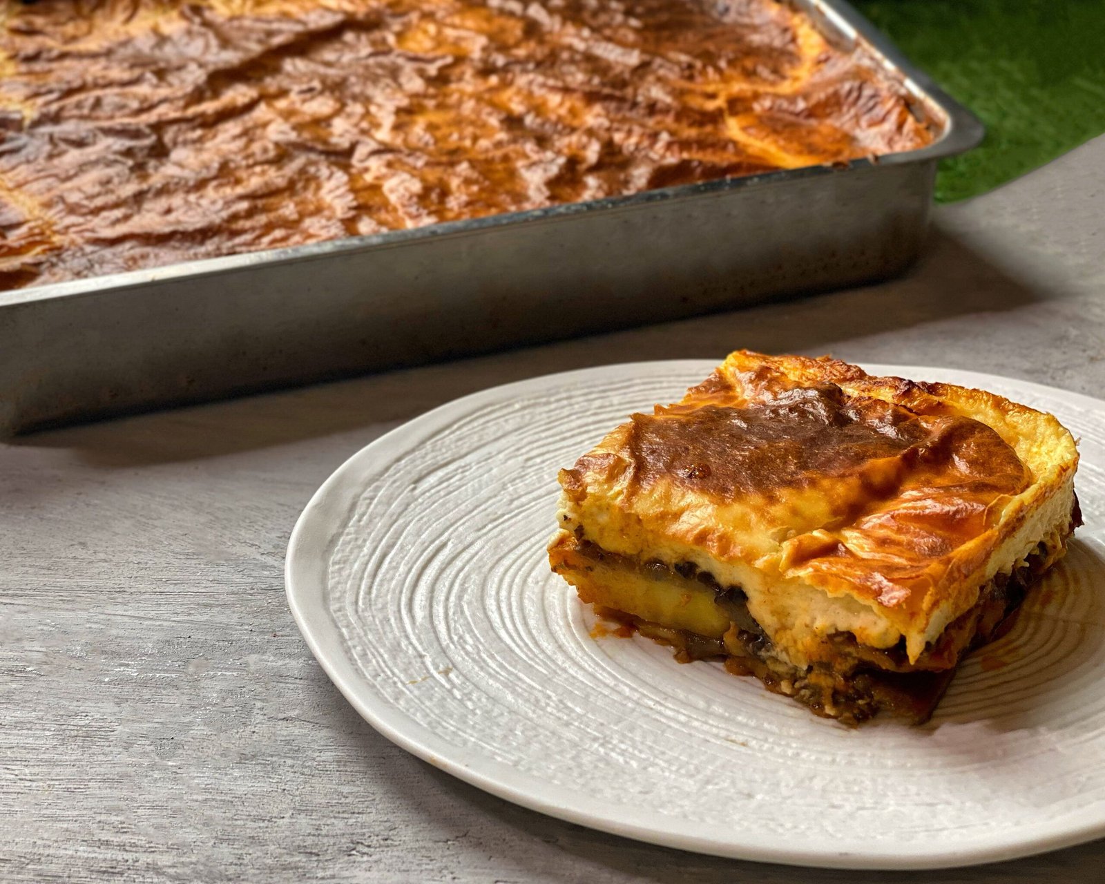 Μουσακάς με Kιμά Μανιταριών | LAMBROS VAKIAROS Μουσακάς με Kιμά Μανιταριών Λάμπρος Βακιάρος