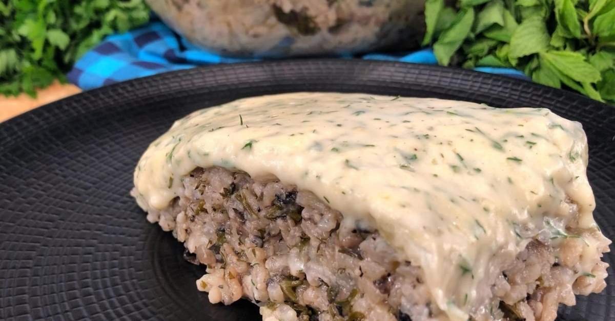 Εύκολοι λαχανοντολμάδες με κιμά μανιταριών