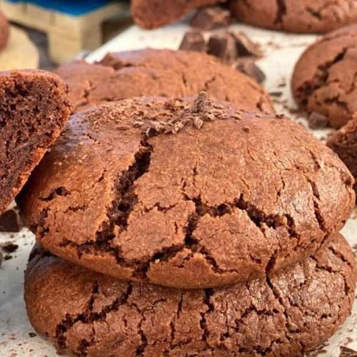 Μπισκότα brownies με τρυφερή υφή και σοκολάτα