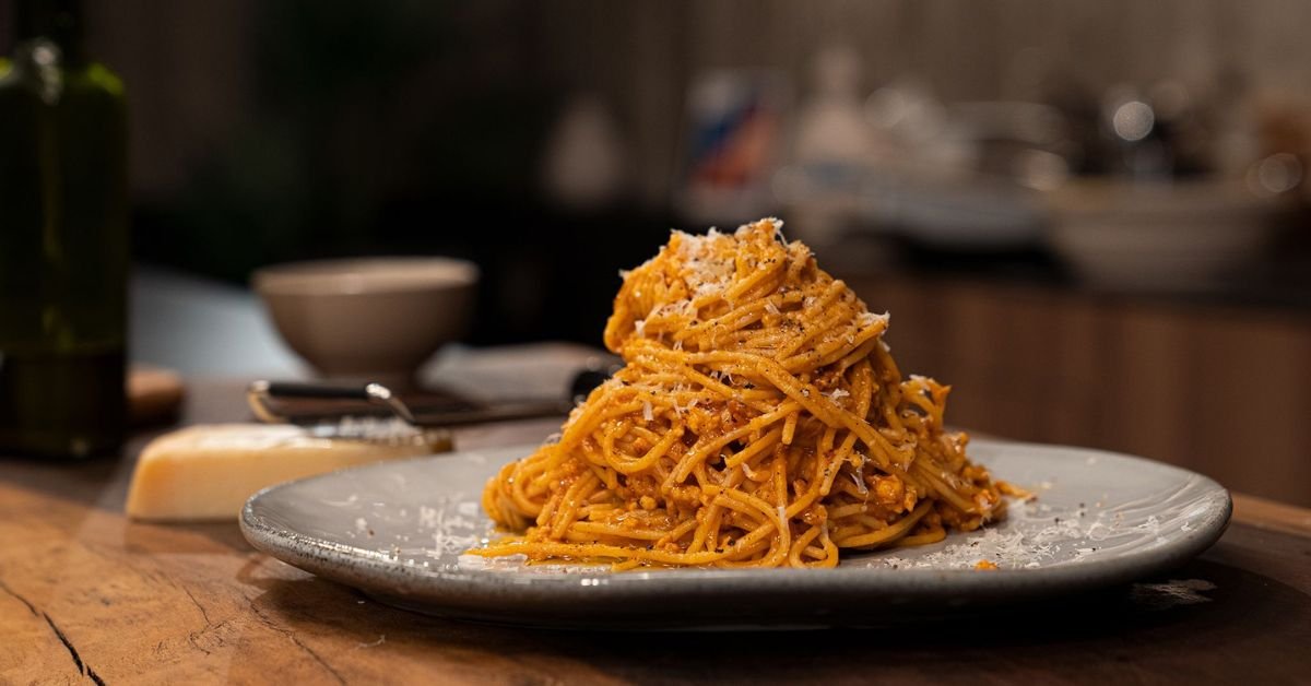 Σπαγγέτι με Κιμά Κοτόπουλου