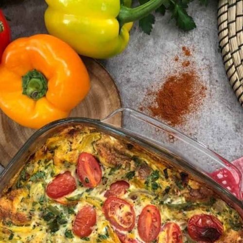 Σπιτικό cheesecake καταΐφι με φράουλες