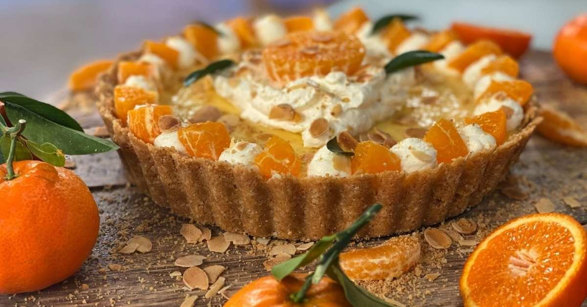 Τάρτα με μανταρίνι και αμύγδαλο