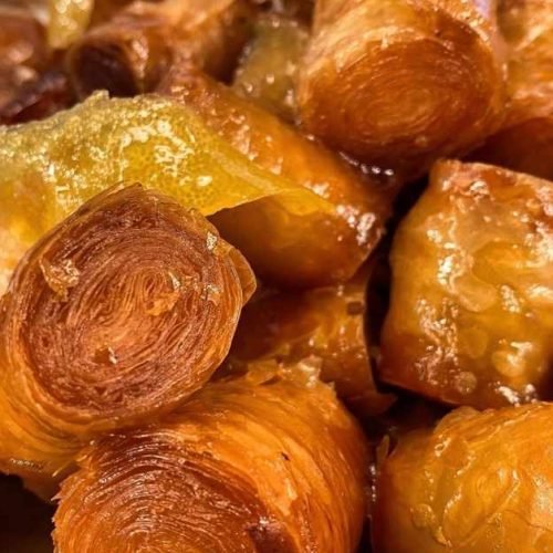 Υπερτραγανά κουρκουμπίνια με σιρόπι