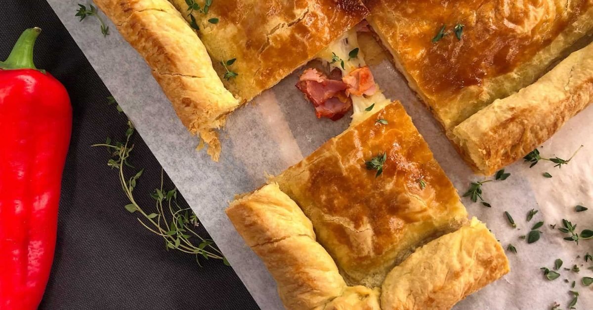 ζαμπονοτυρόπιτα με φύλλο