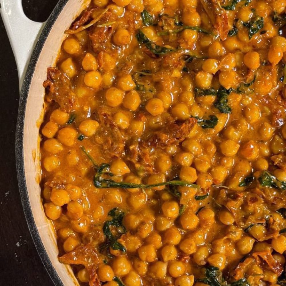 Κρεμώδη ρεβίθια τύπου "Marry Me"