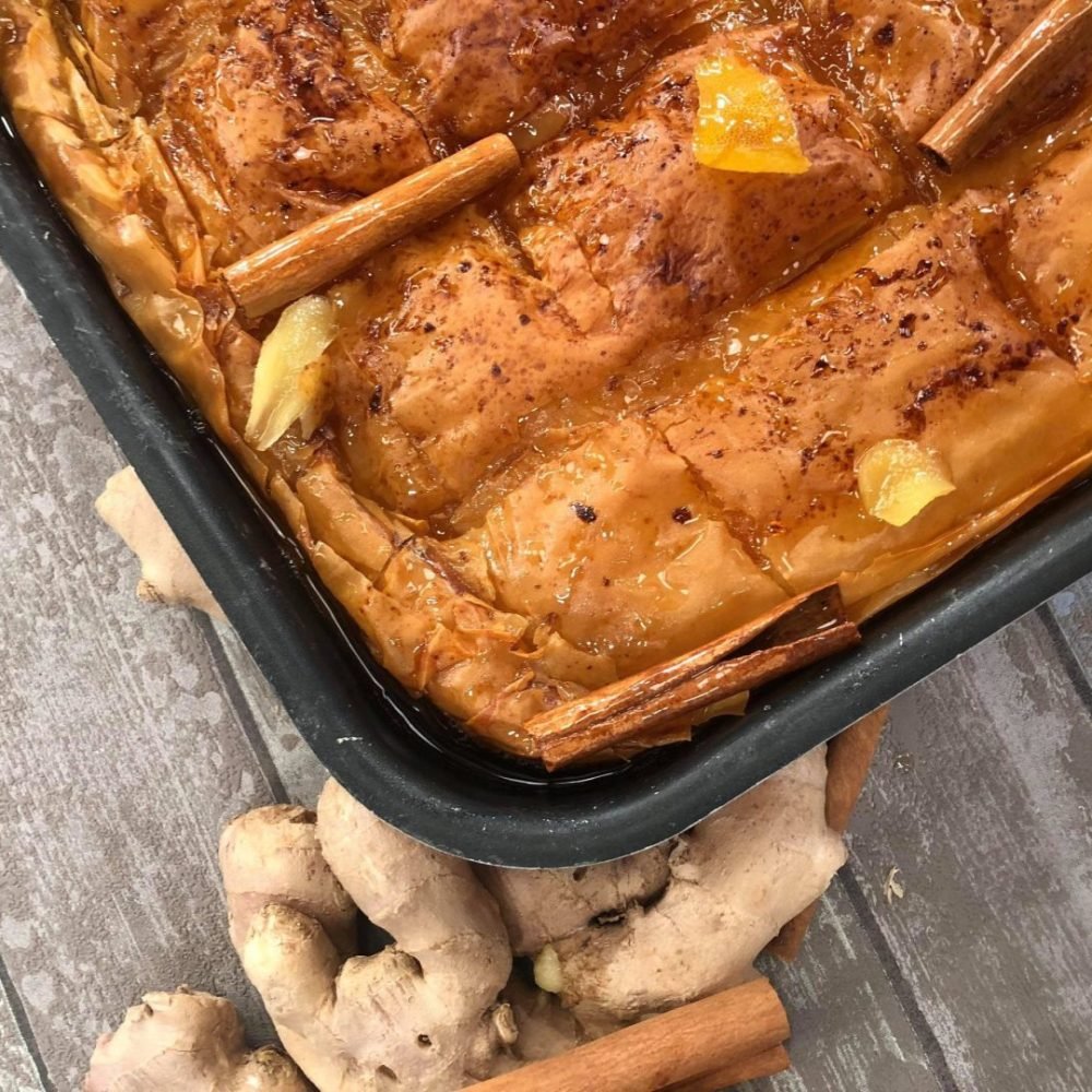 Αρωματικό γαλακτομπούρεκο με μαστίχα και τζίντζερ