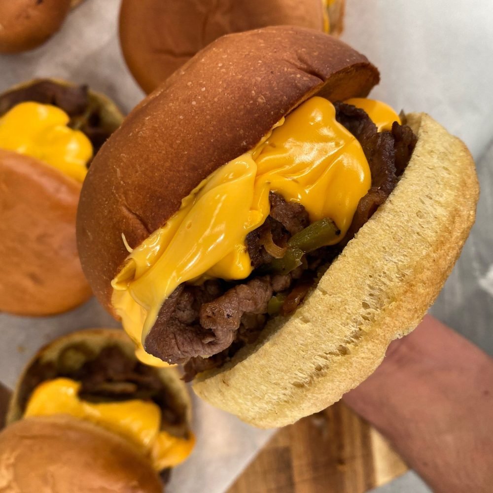 Philly Cheesesteak Burger