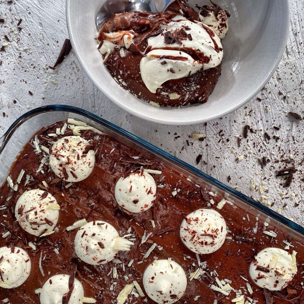 Βελούδινη Σοκολατένια Πουτίγκα