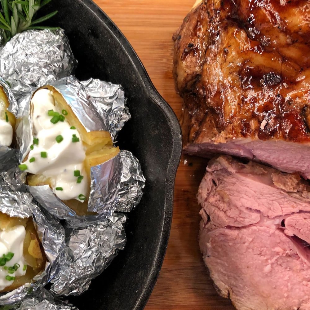 μοσχαρίσιο καρέ με baby πατάτες jacket