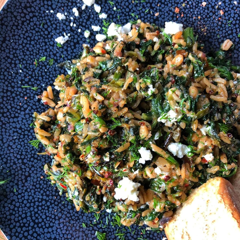 Γρήγορο Σπανακόρυζο με Φέτα και Ρύζι | Λάμπρος Βακιάρος