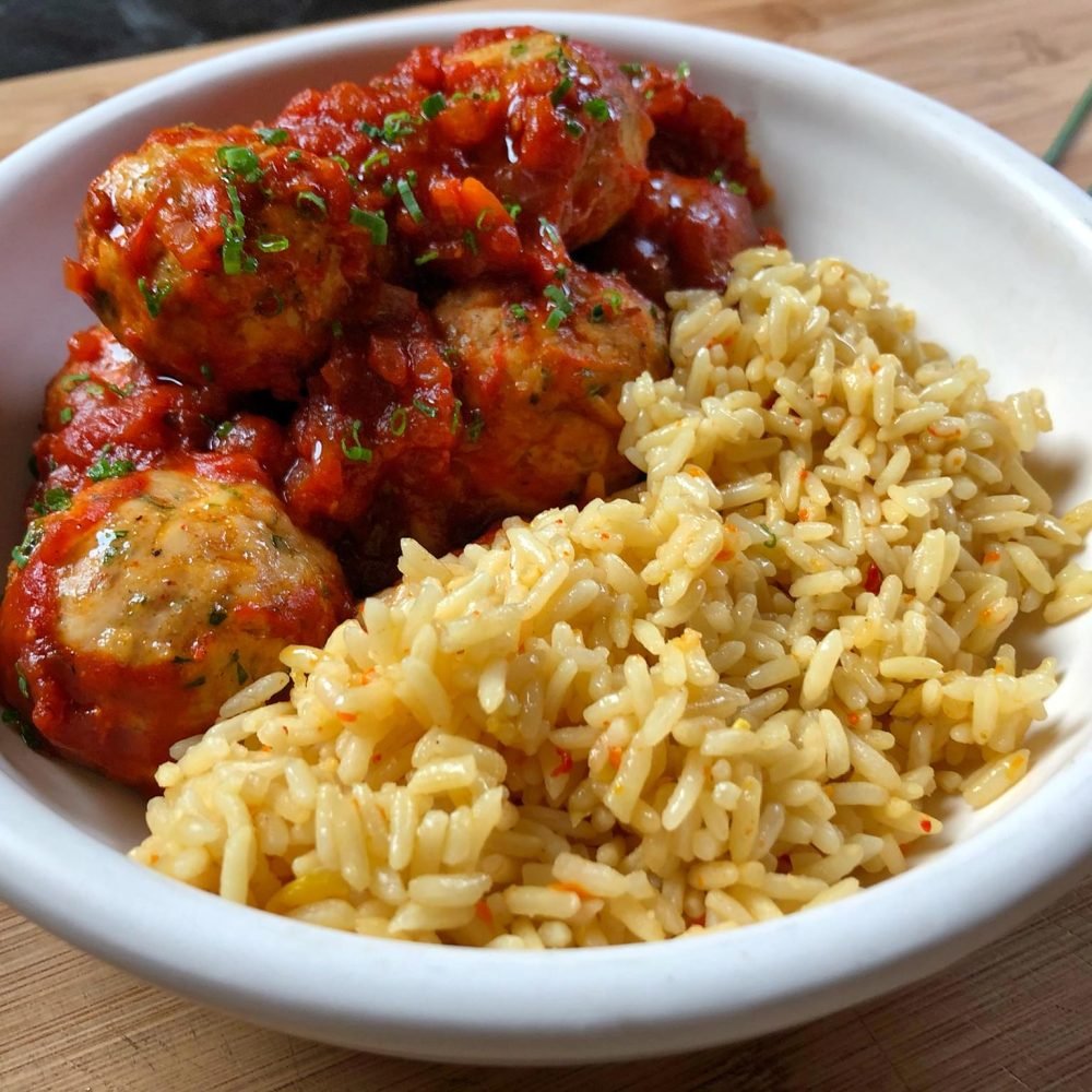 Κοκκινιστά Κεφτεδάκια Κοτόπουλου | Λάμπρος Βακιάρος