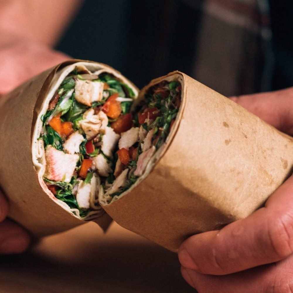 wrap με κοτόπουλο