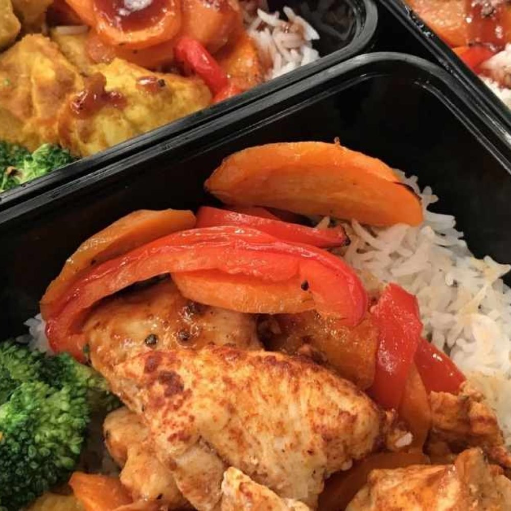 Κοτόπουλο με λαχανικά και ρύζι Basmati