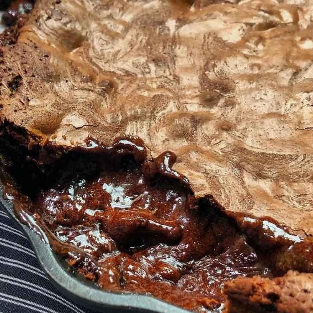 Σοκολατένιο brownie cookie με παγωτό