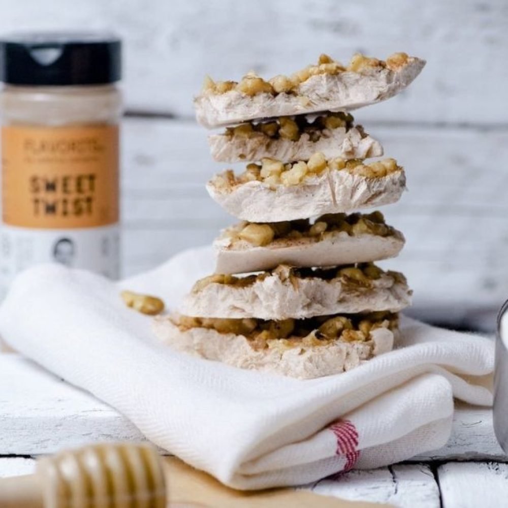 Σπιτικές παγωμένες μπάρες γιαουρτιού με μέλι και καρύδια