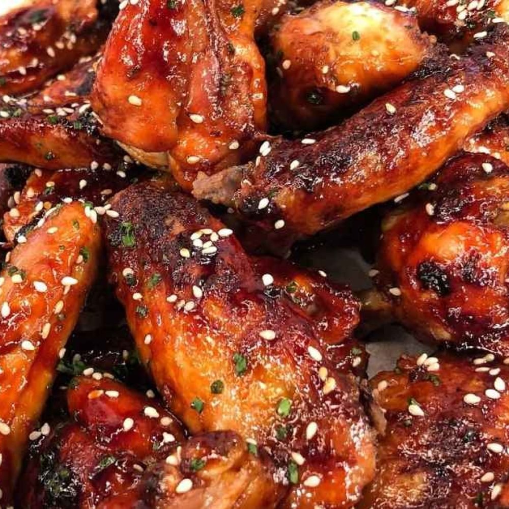 Φτερούγες κοτόπουλου με σάλτσα μελιού