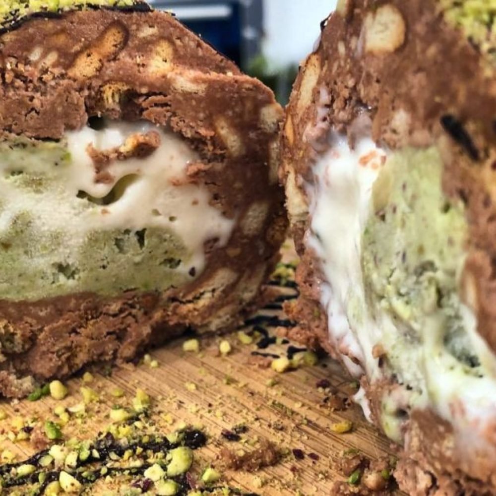 μωσαϊκό με παγωτό καϊμάκι