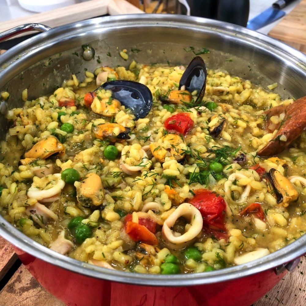 Νηστίσιμο ριζότο με θαλασσινά